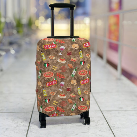Italian Cuisine Luggage Cover - Stylish Travel Accessory