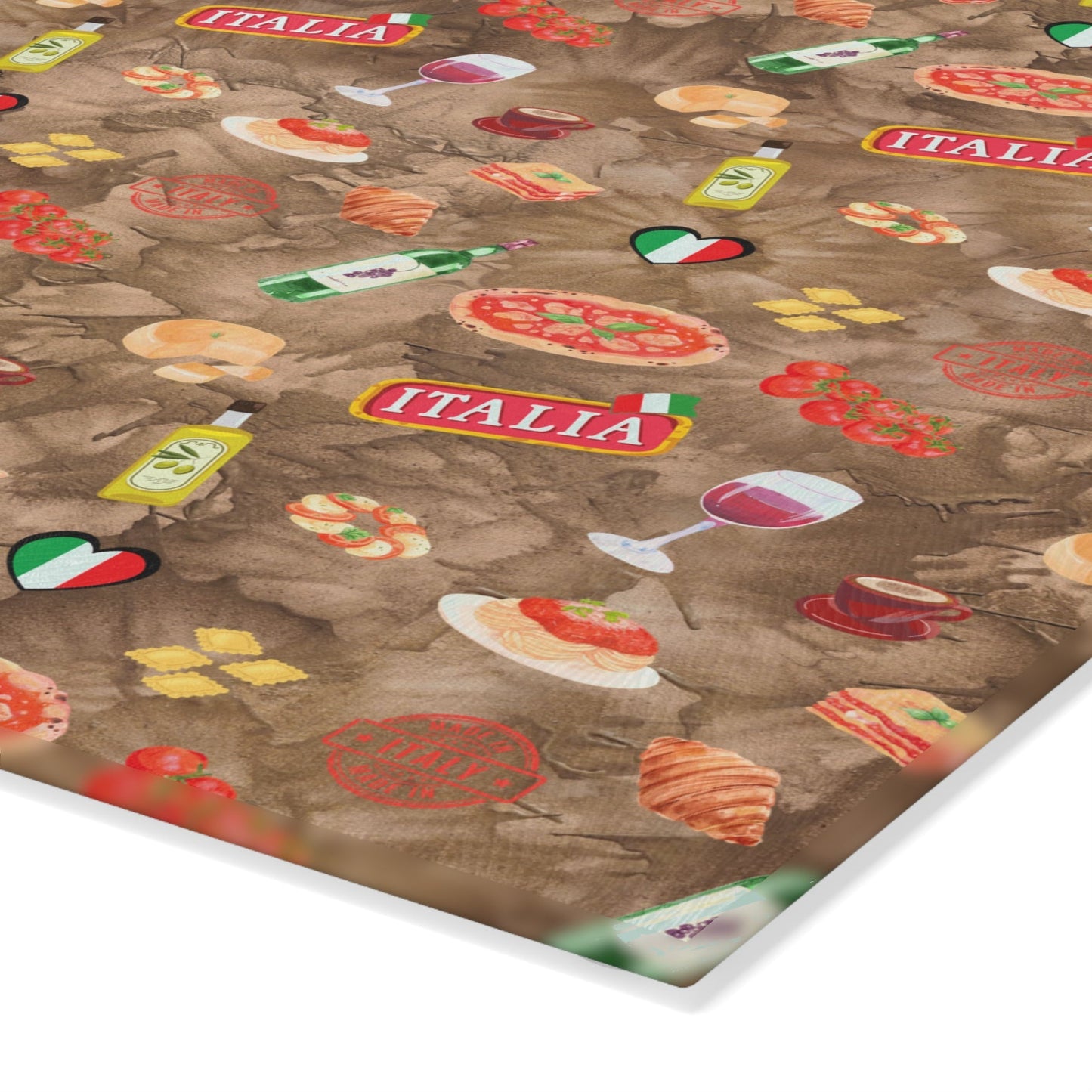 Mom's Italian Kitchen Glass Cutting Board – Bright, Durable & Inspired by Family Traditions