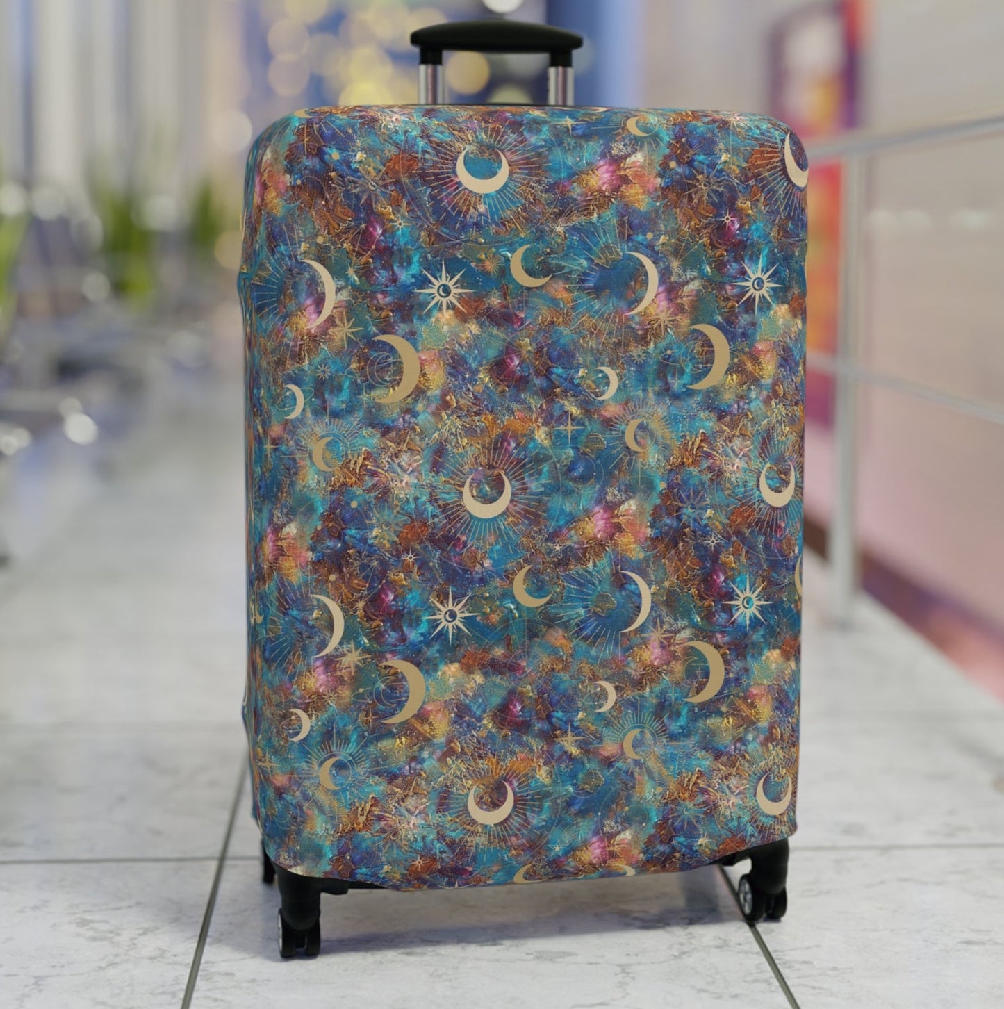 Celestial Stretchy Travel Luggage Cover - Stylish & Durable Suitcase Protector
