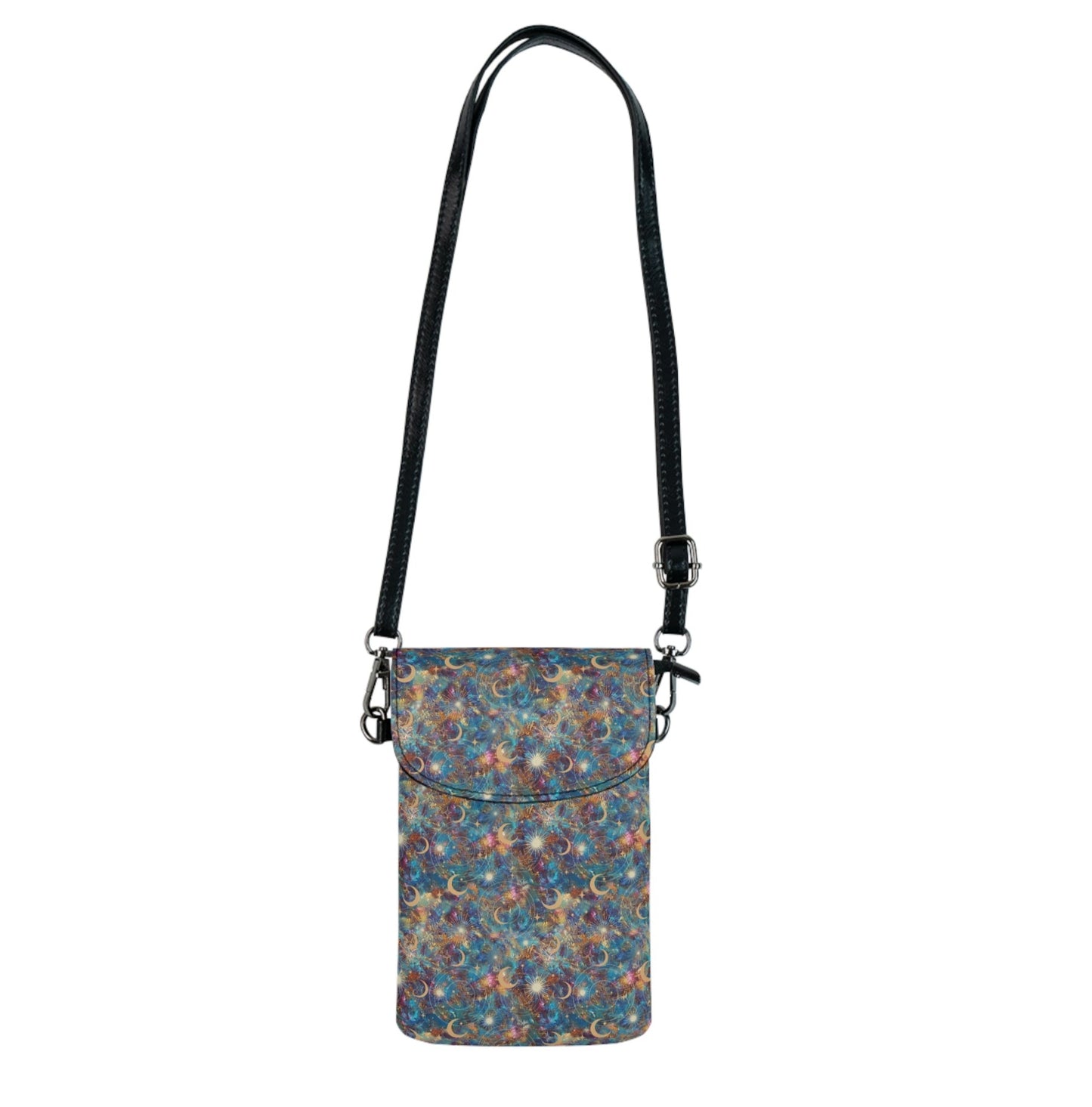 Celestial Vegan Leather Crossbody Phone Bag
