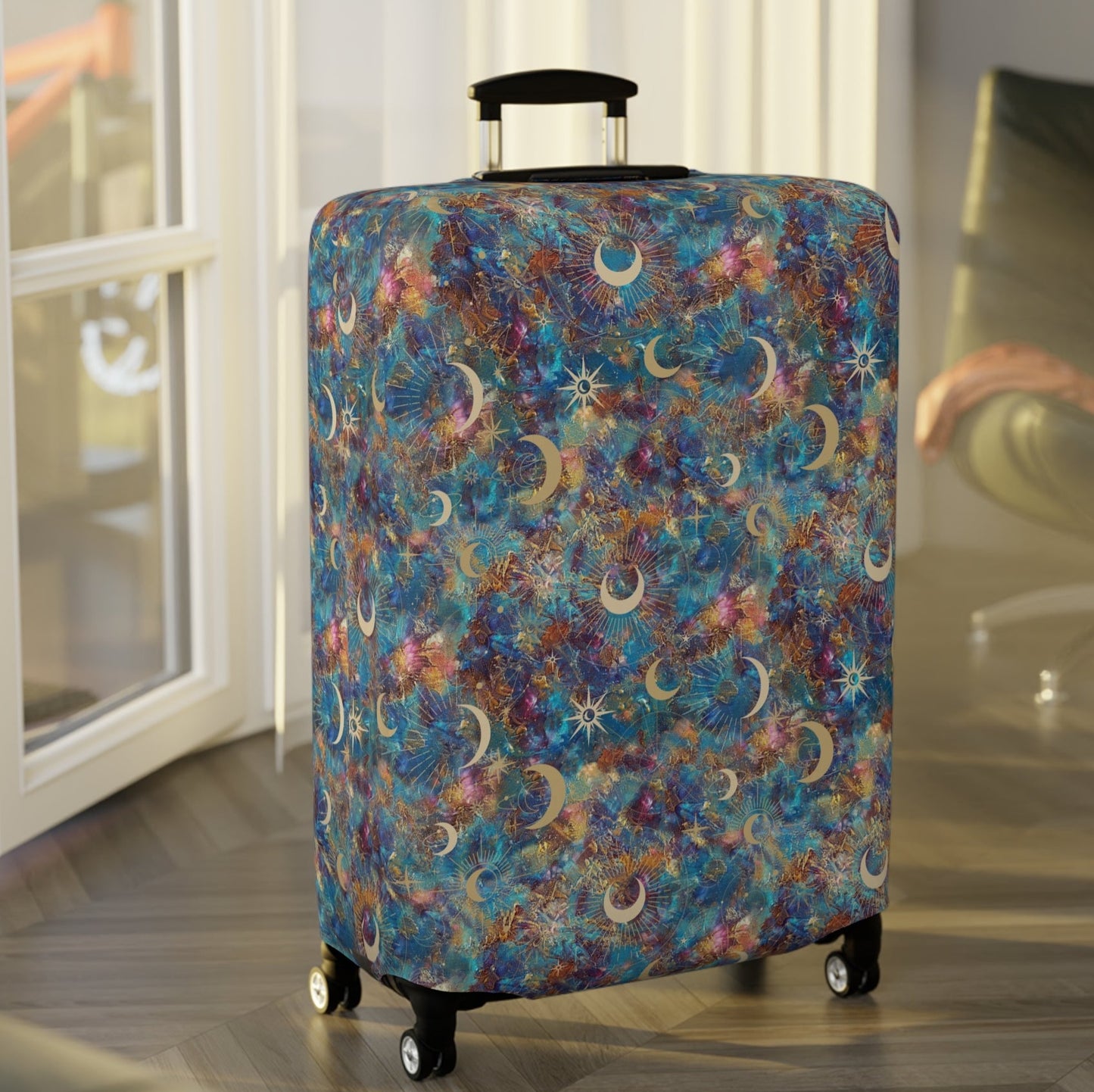 Celestial Stretchy Travel Luggage Cover - Stylish & Durable Suitcase Protector