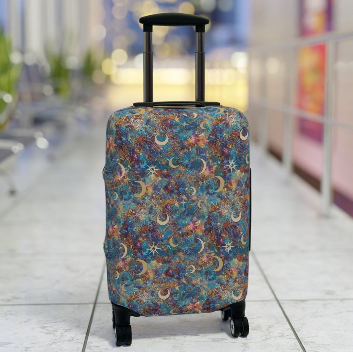 Celestial Stretchy Travel Luggage Cover - Stylish & Durable Suitcase Protector