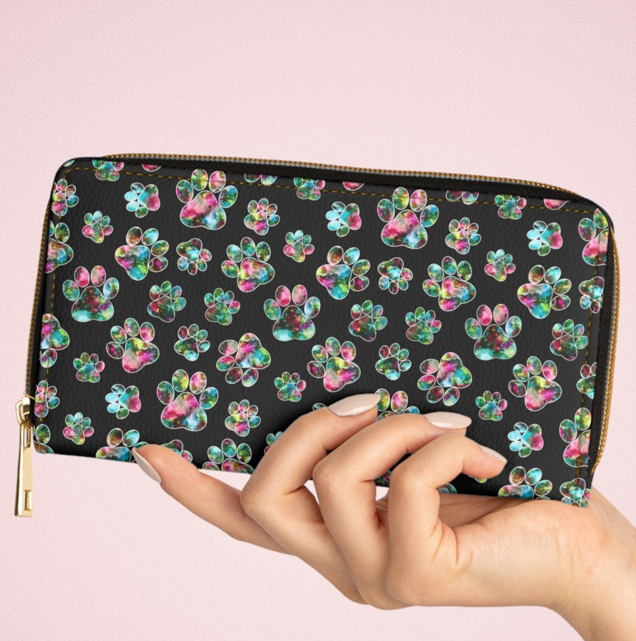 Angel Paws Zipper Wallet – Fun, Creative Pet-Lover Approved