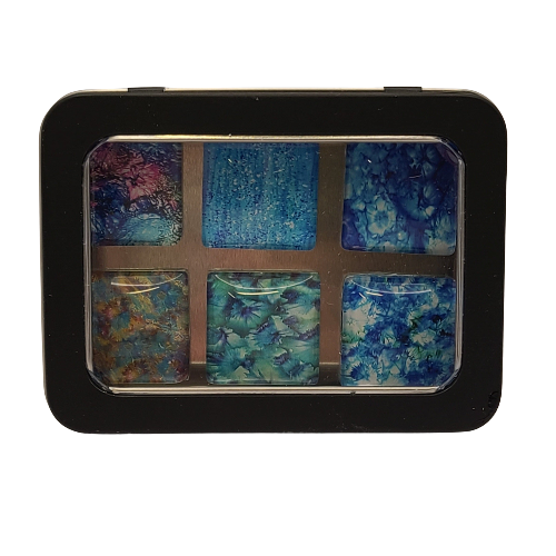 Ocean Treasures Magnet Set – Handmade Glass Magnets (6)