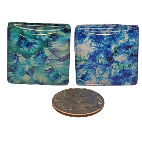 Ocean Treasures Art Magnet Set – Handmade Glass Magnets Inspired by the Sea