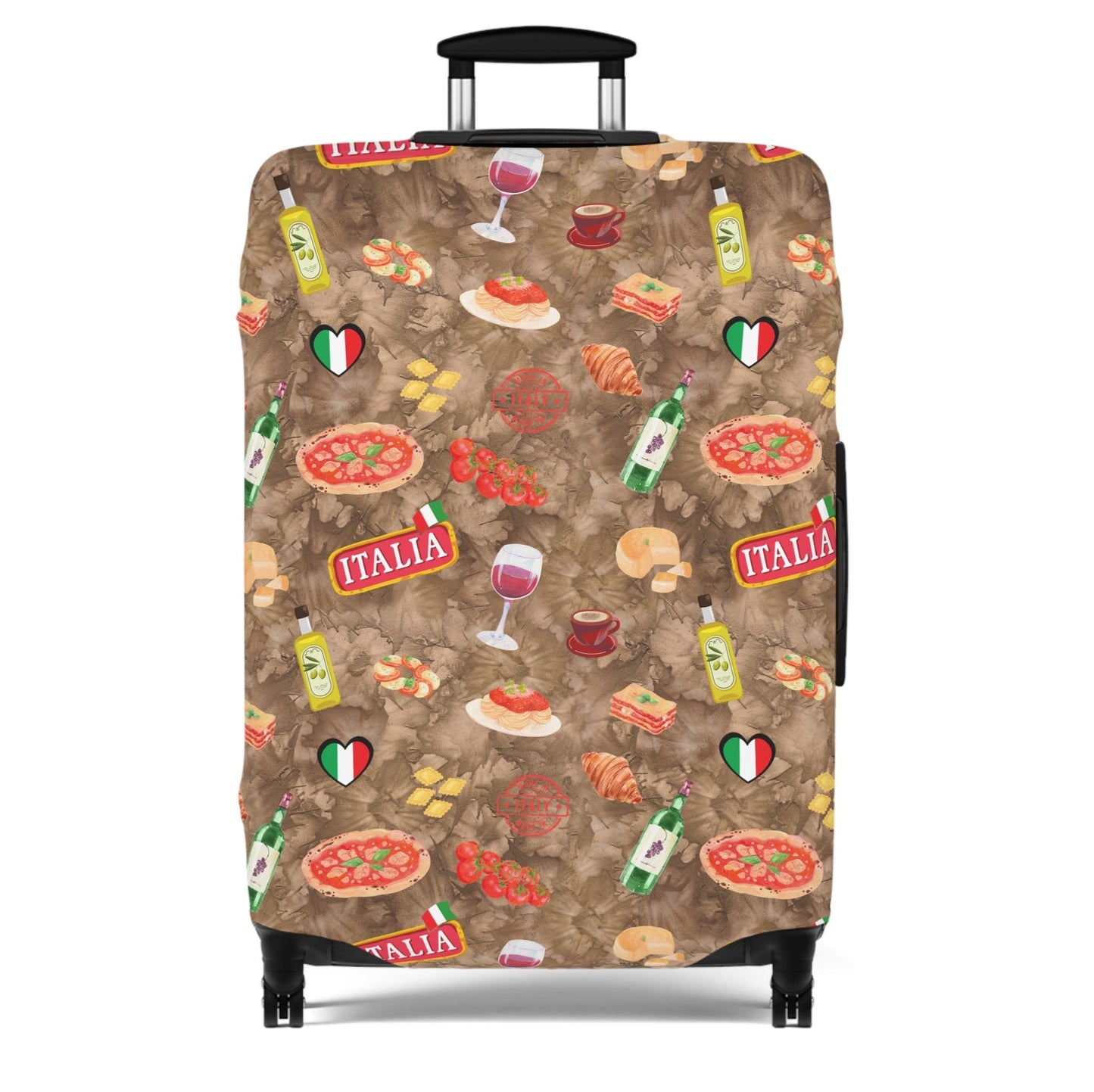 Italian Cuisine Luggage Cover - Stylish Travel Accessory