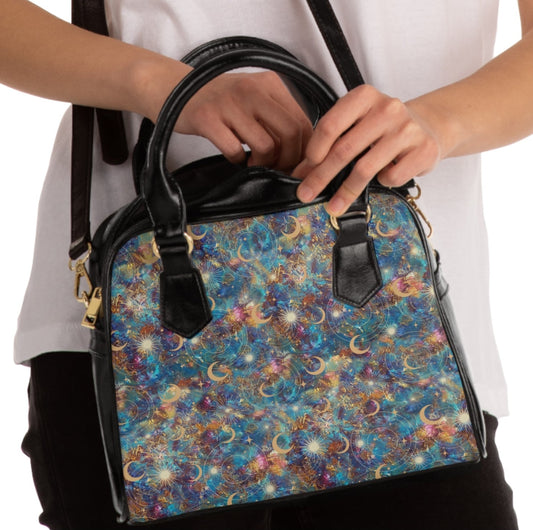 Celestial Handbag – Vegan Leather Crossbody & Tote