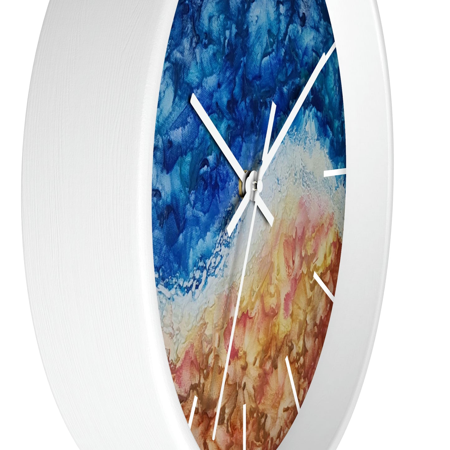 Ocean Wall Clock - Sandcastles in the Sky