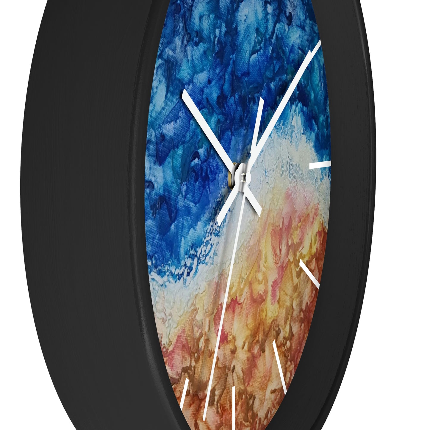 Ocean Wall Clock - Sandcastles in the Sky