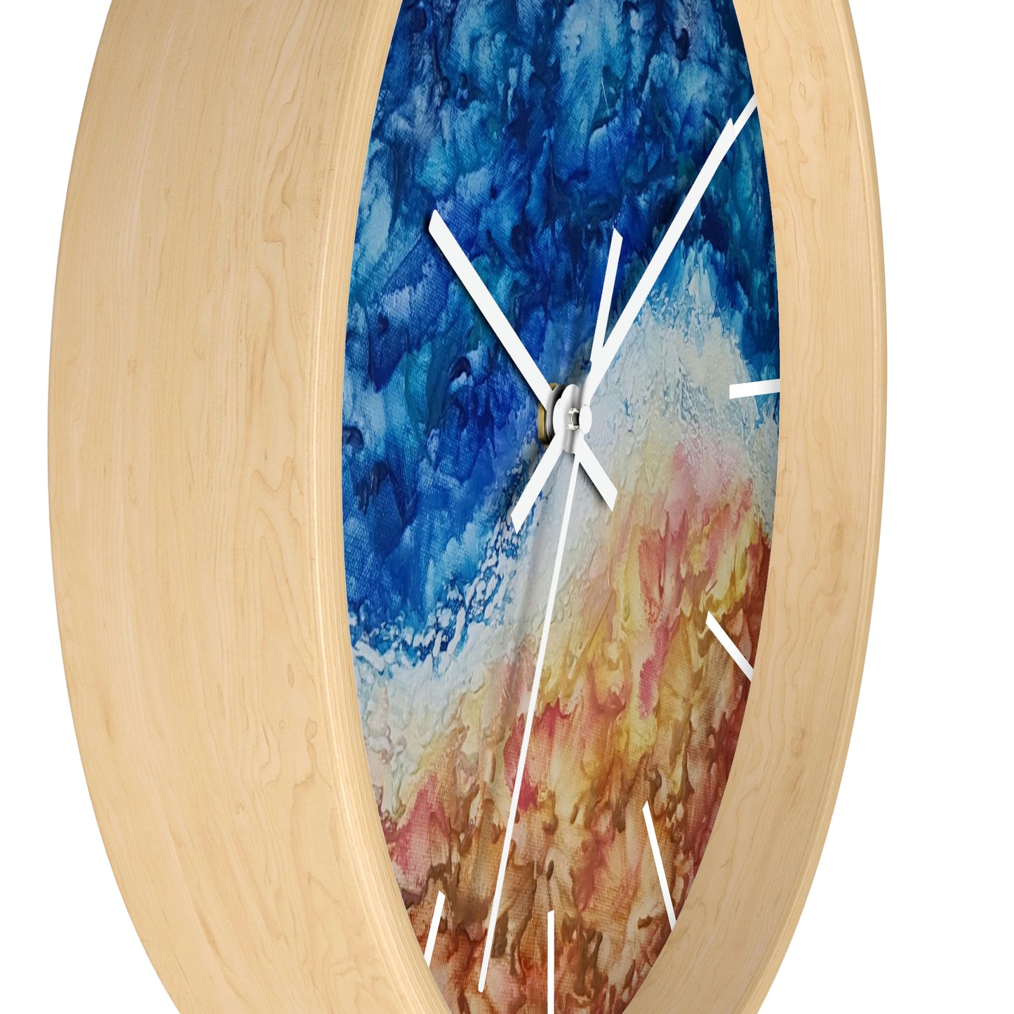 Ocean Wall Clock - Sandcastles in the Sky