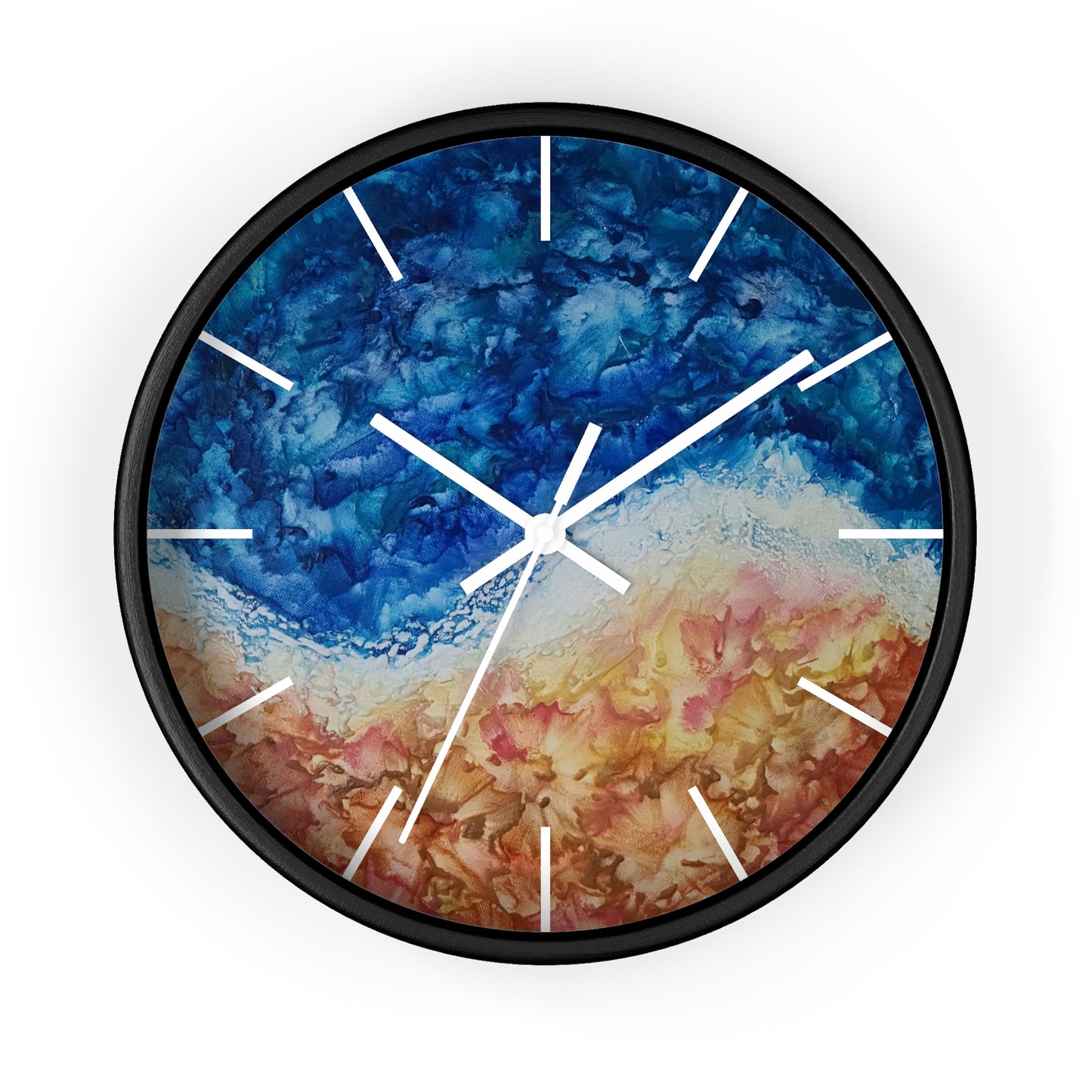 Ocean Wall Clock - Sandcastles in the Sky