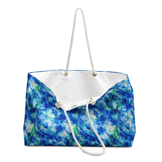 Ocean Mist Weekender Bag – Bold, Floral & Elegant