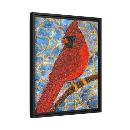 Always Beside You – Framed Canvas Art Print (16×20) | A Cardinal’s Message of Love & Remembrance