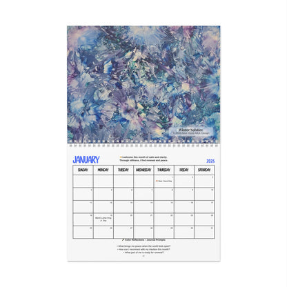 2026 Healing Through Color Calendar – A Year of Art, Color & Affirmations