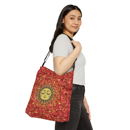 Celestial Sun Adjustable Crossbody Tote Bag