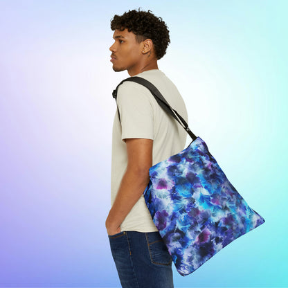 Adjustable Tote Bag - Blue Cosmos