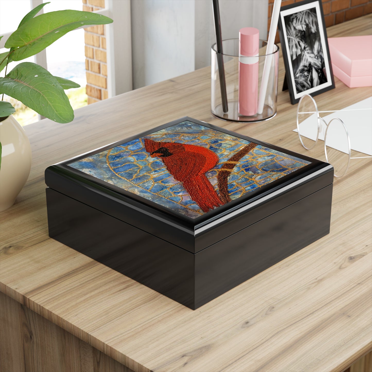 Cardinal- Always Beside You Jewelry Box - In Memory Of Gift