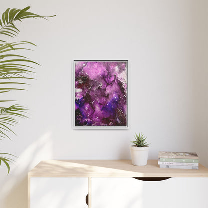 Purple Storm – Framed Canvas Art Print (16×20) | A Beginning in Chaos & Courage