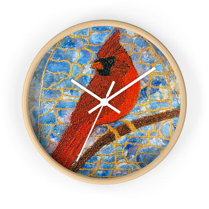 Always Beside You- Cardinal Wall Clock