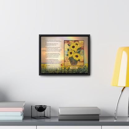 Sunflower Joy Wall Art | Inspirational Poetry Print | Growth & Hope Decor