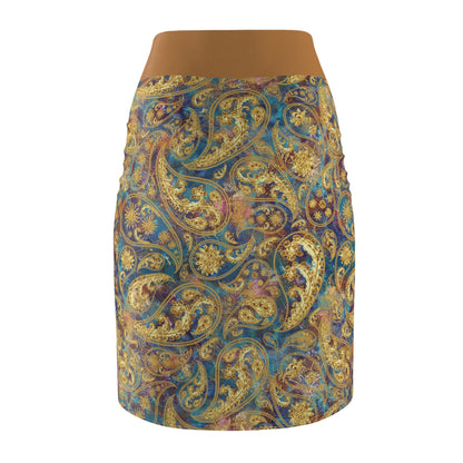 Paisley Pencil Skirt