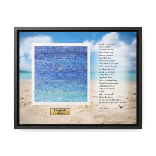 Ocean Wave Wall Art | Coastal Poetry Print | Beach House Serenity Decor