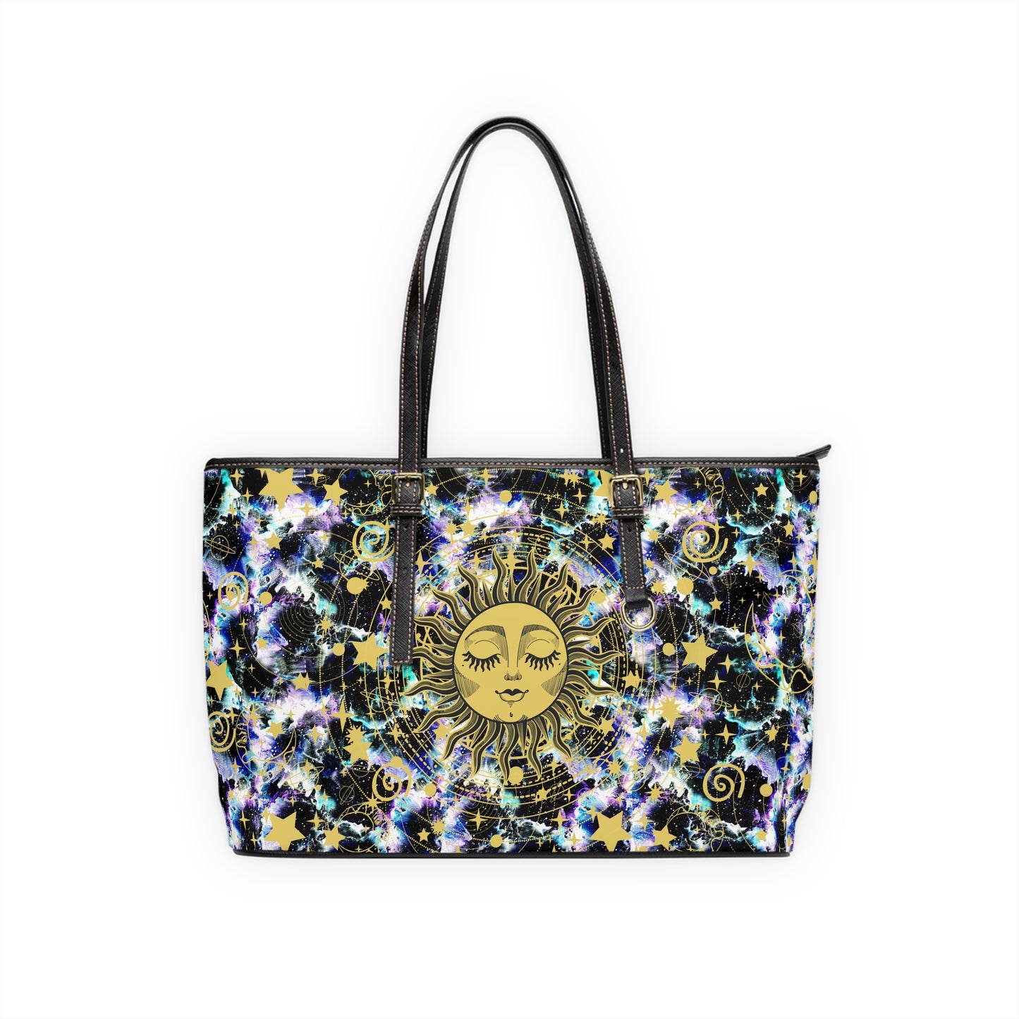 Shoulder Tote Bag - Galaxy Sun and Stars- Limited Edition