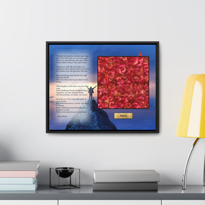 Mountain Climber Wall Art | Perseverance Poetry Print 'Amore' | Inspirational Dream Gift