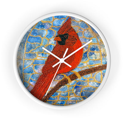 Always Beside You- Cardinal Wall Clock