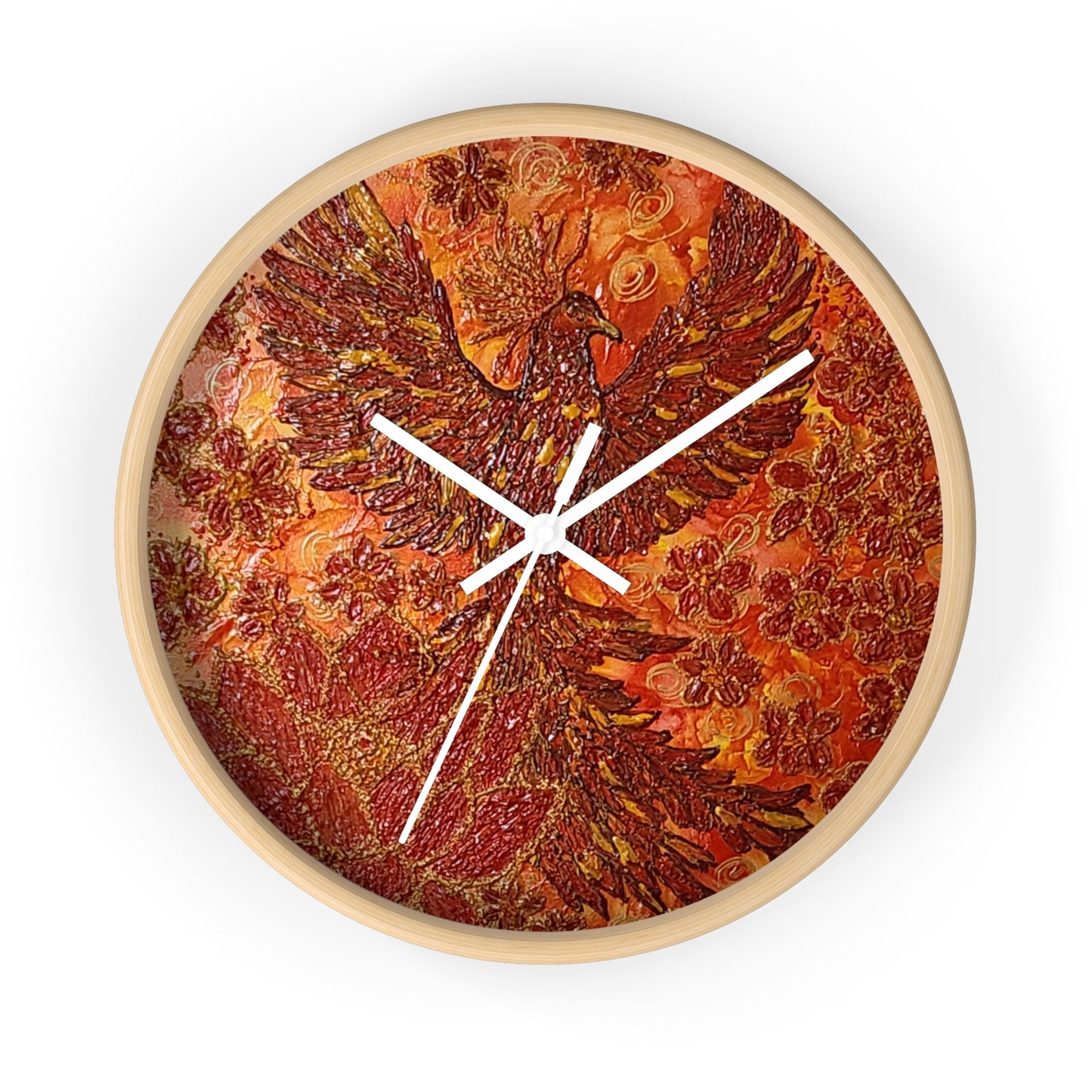 Unbreakable Wings -Phoenix Wall Clock