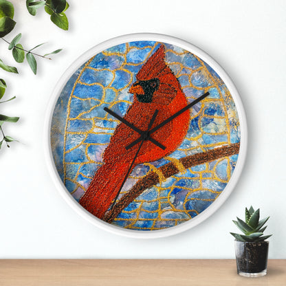 Always Beside You- Cardinal Wall Clock