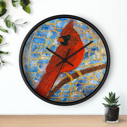 Always Beside You- Cardinal Wall Clock