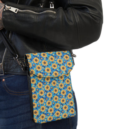 Crossbody Cell Phone Bag - Sunflower