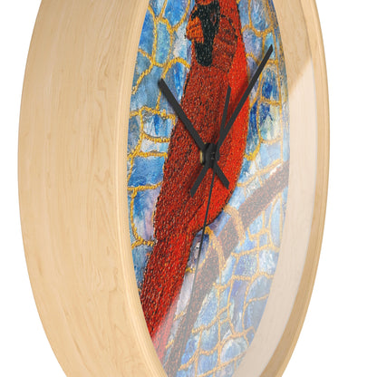 Always Beside You- Cardinal Wall Clock