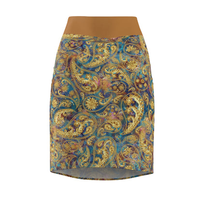 Paisley Pencil Skirt