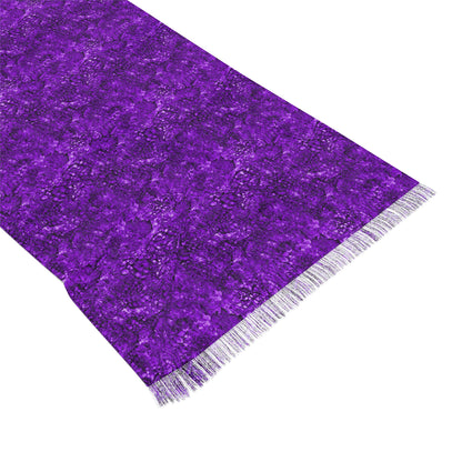 Purple Sapphire Light Fringe Scarf