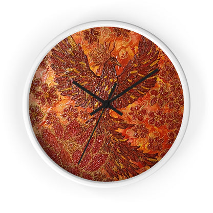 Unbreakable Wings -Phoenix Wall Clock