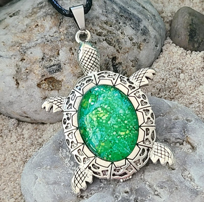 Turtle Pendant - Resilience • Patience • Determination