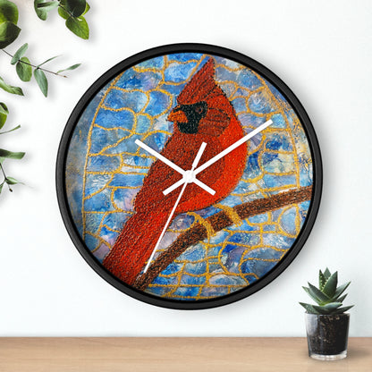 Always Beside You- Cardinal Wall Clock