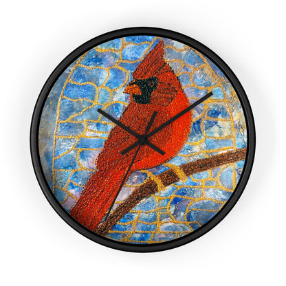 Always Beside You- Cardinal Wall Clock