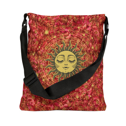 Celestial Sun Adjustable Crossbody Tote Bag