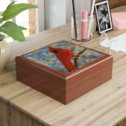 Cardinal- Always Beside You Jewelry Box - In Memory Of Gift