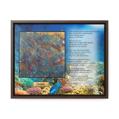 Ocean Healing Wall Art | Underwater Poetry Print 'Oceanic' | Meditation Water Art