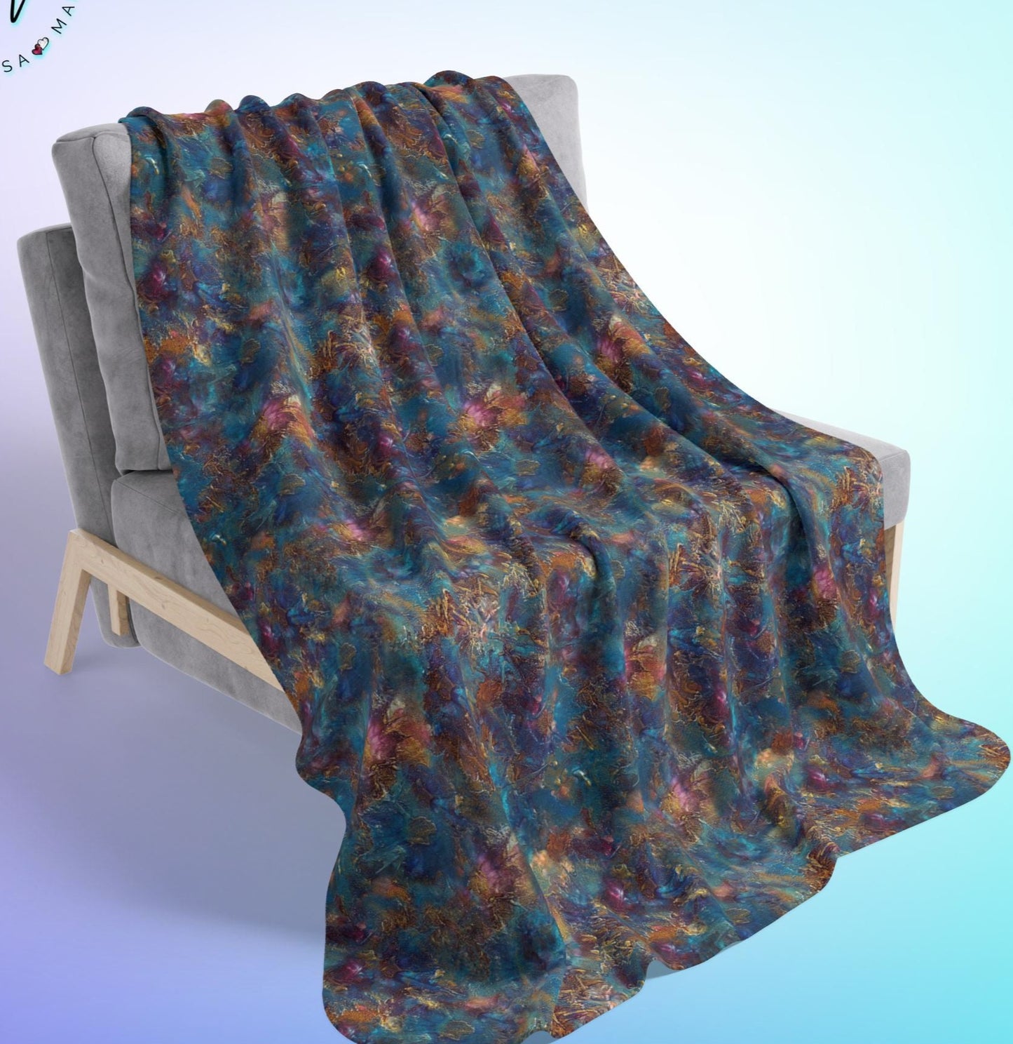 Oceanic Fleece and Sherpa Blanket - Wrap yourself in Luxury-Special Occasion Gift