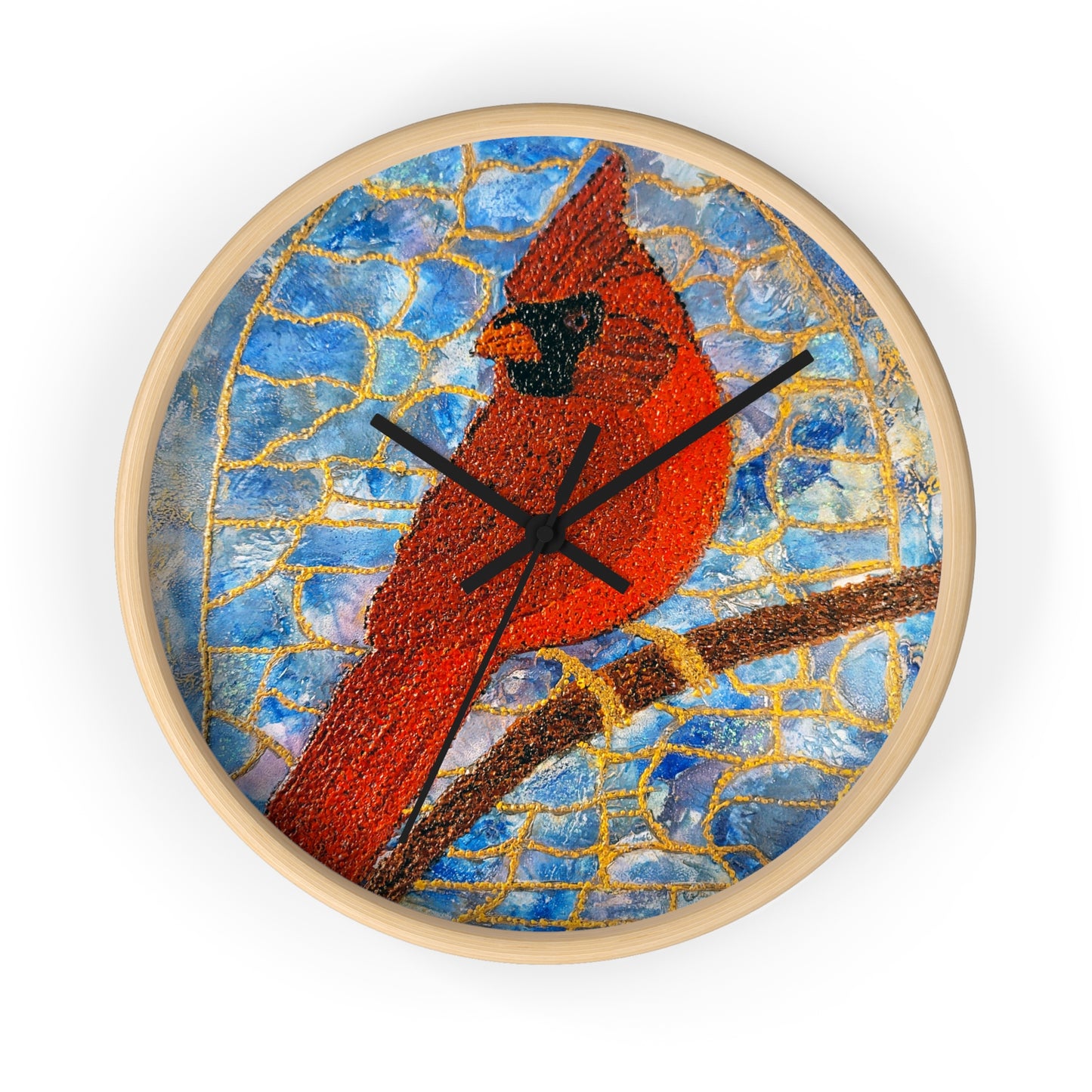 Always Beside You- Cardinal Wall Clock