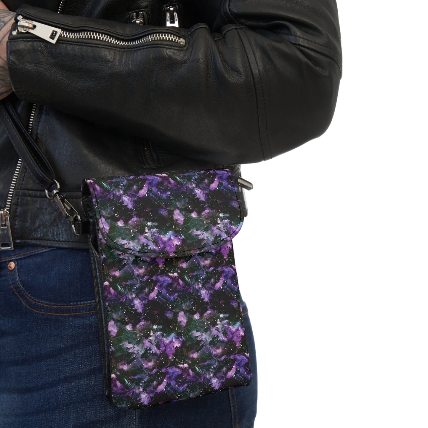 Crossbody Cell Phone Bag - Purple Storm