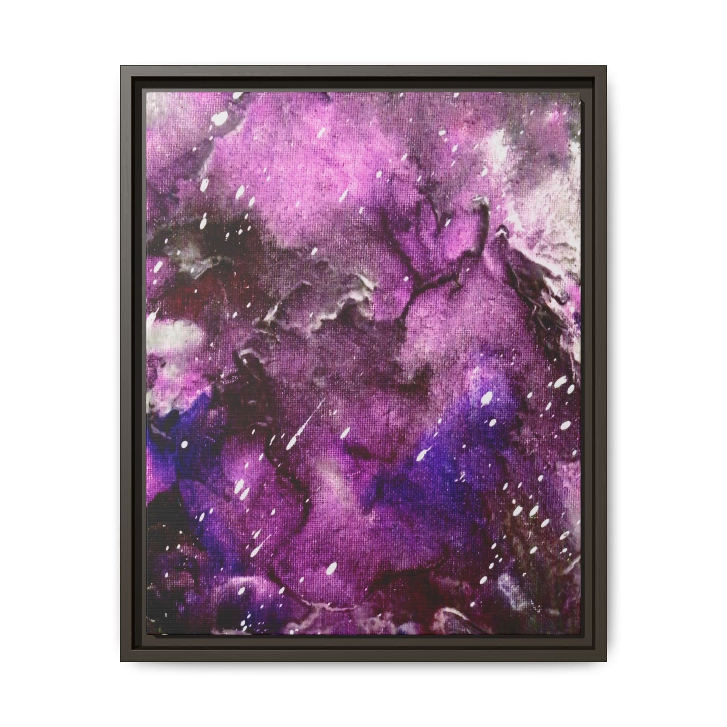Purple Storm – Framed Canvas Art Print (16×20) | A Beginning in Chaos & Courage