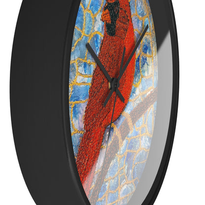 Always Beside You- Cardinal Wall Clock