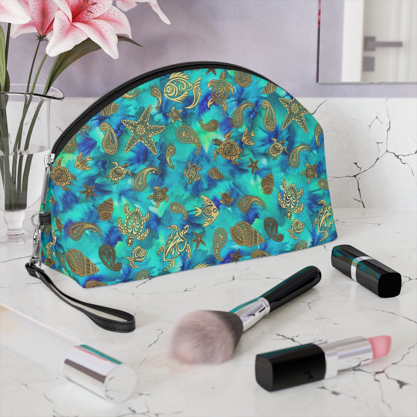 Under the Sea Makeup Bag – Vibrant, Ocean-Inspired & Travel-Ready