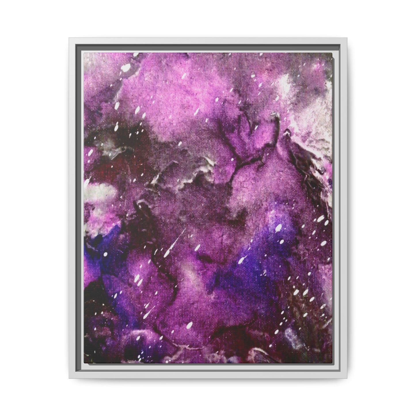 Purple Storm – Framed Canvas Art Print (16×20) | A Beginning in Chaos & Courage